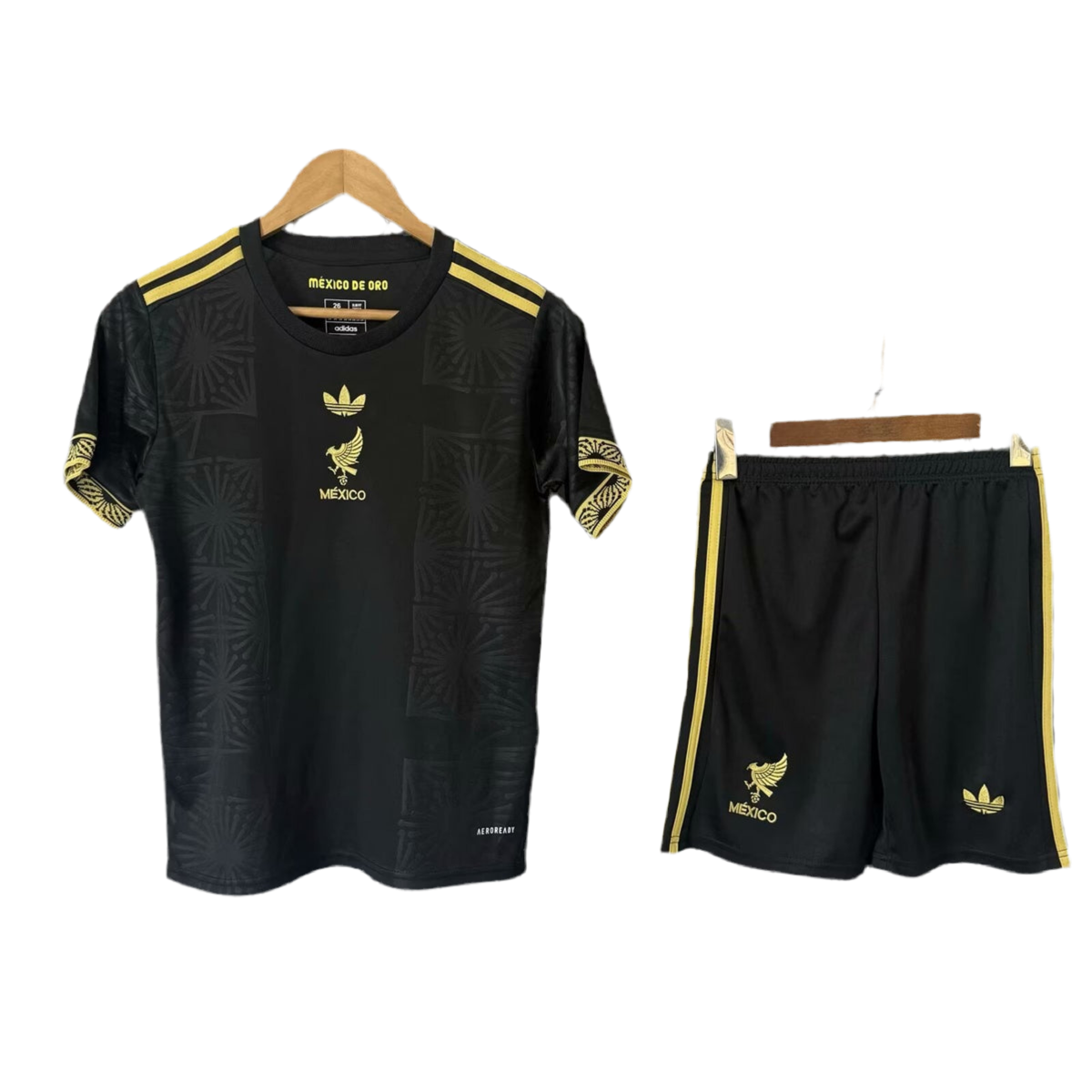 Camiseta Mexico Copa Oro 2025 Conjunto Infantil