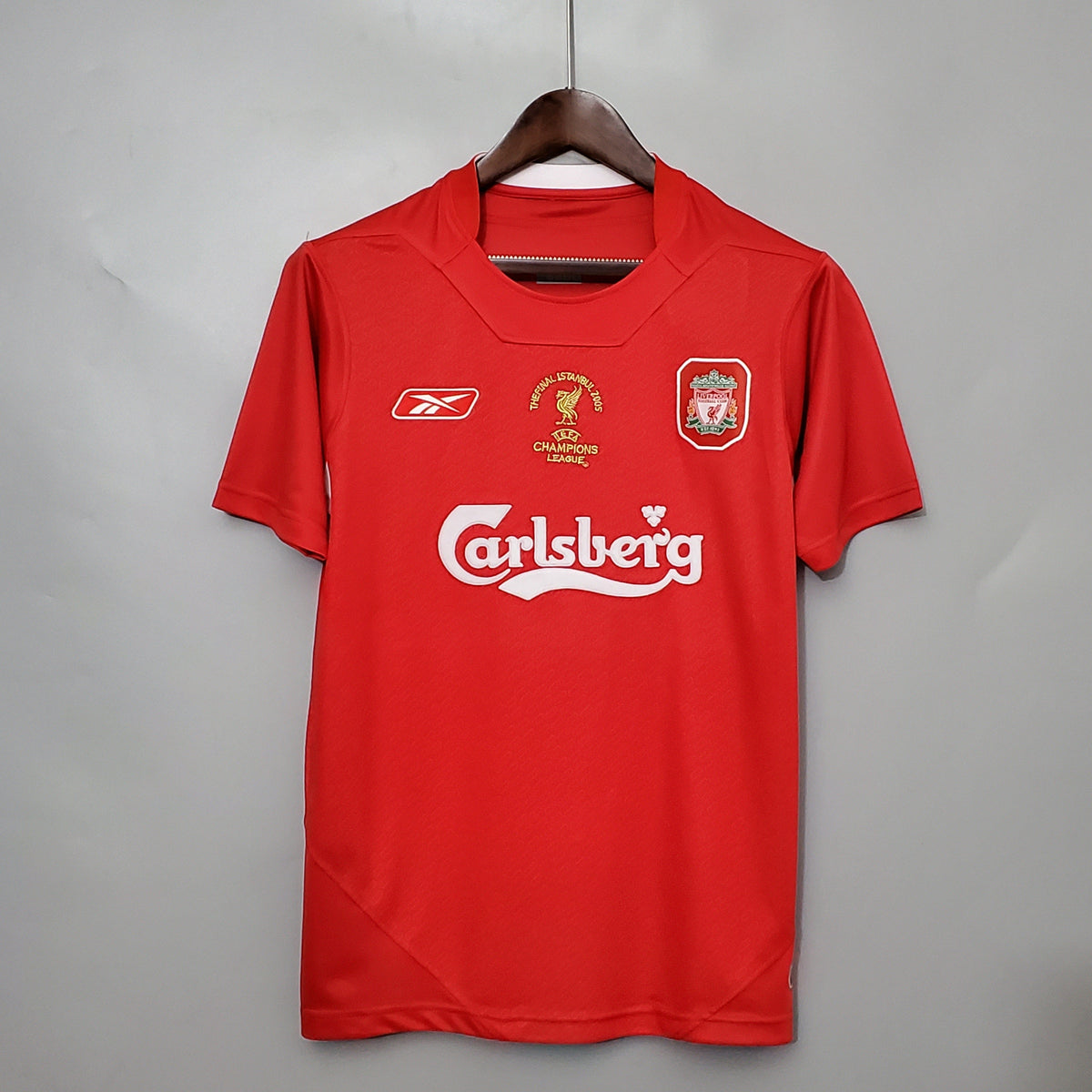 LIVERPOOL I 2005 LIGA DE CAMPEONES HOMBRE (RETRO) - Vitrine Futebolística