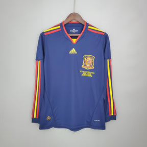 ESPAÑA MUNDIAL I 2010 HOMBRE (RETRO) MANGA LARGA - Vitrine Futebolística