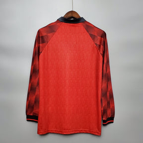MANCHESTER UNITED I 1996 HOMBRE (RETRO) MANGA LARGA - Vitrine Futebolística