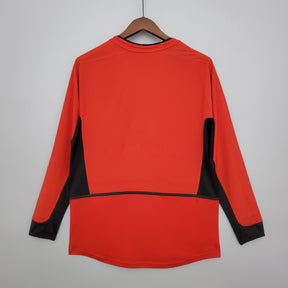 MANCHESTER UNITED I 02/03 HOMBRE (RETRO) MANGA LARGA - Vitrine Futebolística