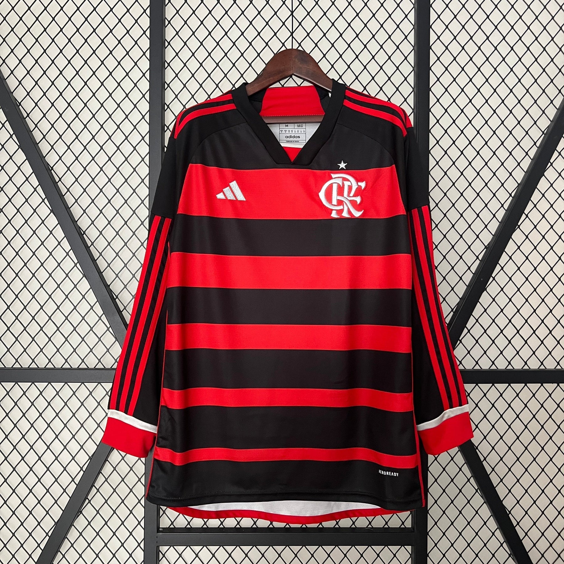 CAMISETA FLAMENGO I HOMBRE (MANGA LARGA) - Vitrine Futebolística