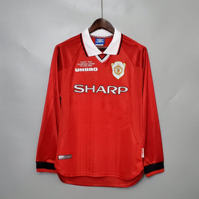 MANCHESTER UNITED I 99/00 HOMBRE (RETRO) MANGA LARGA - Vitrine Futebolística