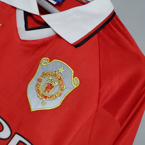 MANCHESTER UNITED I 99/00 HOMBRE (RETRO) MANGA LARGA - Vitrine Futebolística