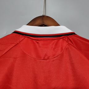 MANCHESTER UNITED I 99/00 HOMBRE (RETRO) MANGA LARGA - Vitrine Futebolística
