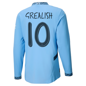 #10 Grealish Manchester City Titular Camiseta 2024/2025 Long Sleeve