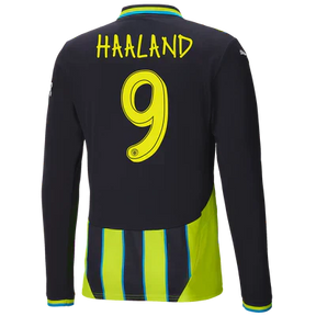 #9 Haaland Manchester City Visitante Camiseta 2024/2025 Long Sleeve