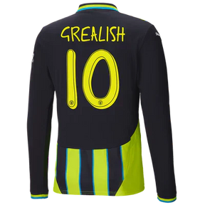 #10 Grealish Manchester City Visitante Camiseta 2024/2025 Long Sleeve
