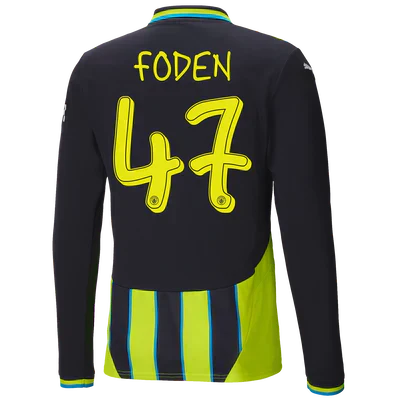 #47 Foden Manchester City Visitante Camiseta 2024/2025 Long Sleeve