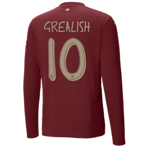 #10 Grealish Manchester City Tercera Camiseta 2024/2025 Long Sleeve