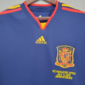ESPAÑA MUNDIAL I 2010 HOMBRE (RETRO) MANGA LARGA - Vitrine Futebolística