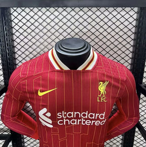 Liverpool Jugador Titular Camiseta 2024/2025 Long Sleeve