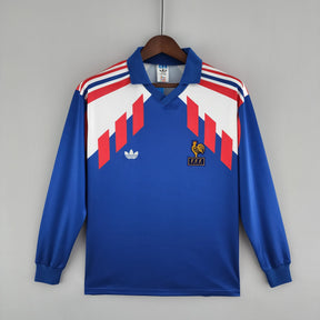 FRANCIA I 88/89 HOMBRE (RETRO) MANGA LARGA - Vitrine Futebolística