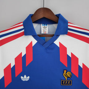 FRANCIA I 88/89 HOMBRE (RETRO) MANGA LARGA - Vitrine Futebolística