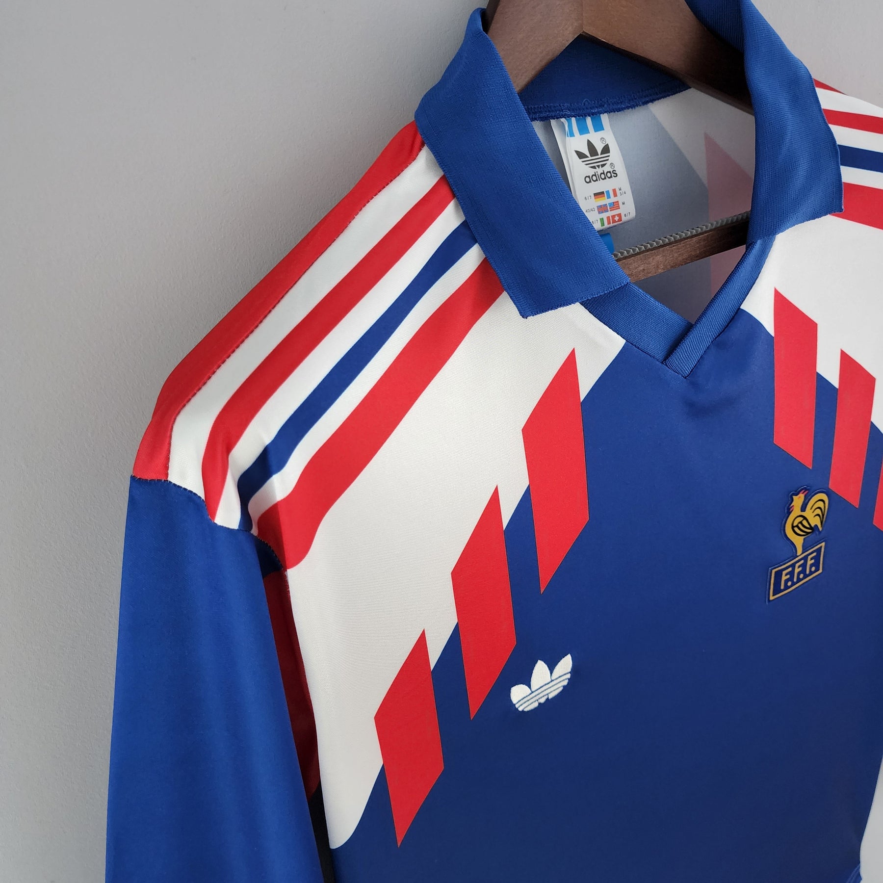 FRANCIA I 88/89 HOMBRE (RETRO) MANGA LARGA - Vitrine Futebolística