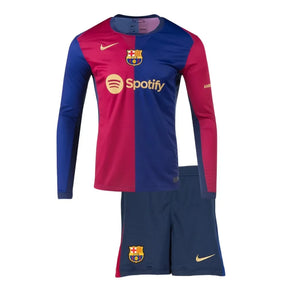 Camiseta Barcelona I 24/25 Conjunto Infantil (Manga Iarga)