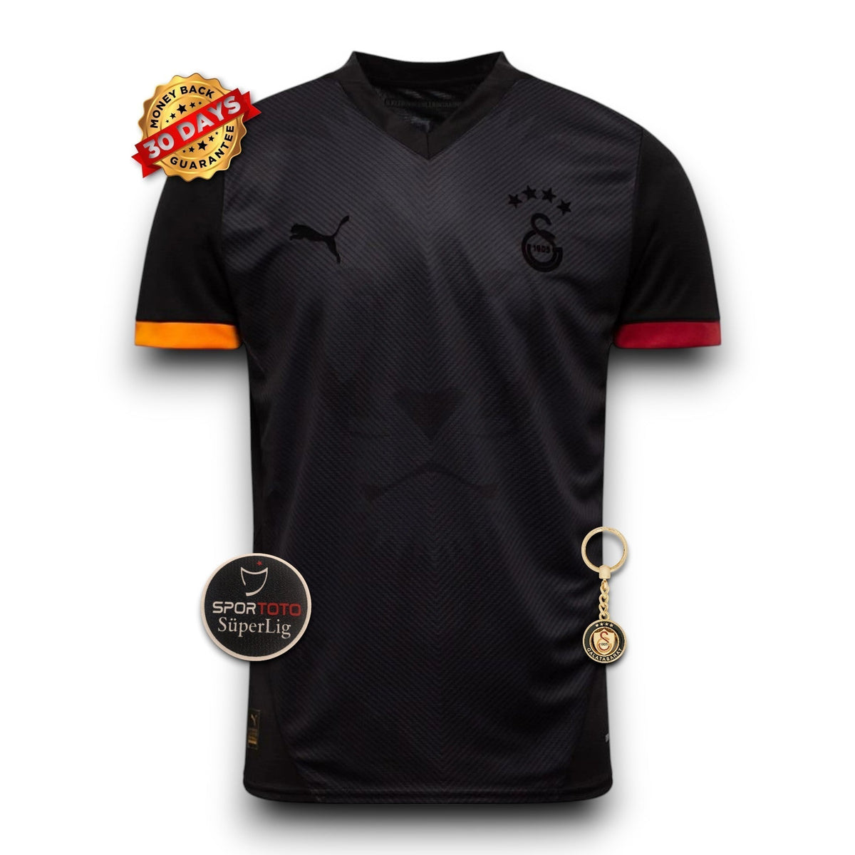 Galatasaray Camiseta Black 2025