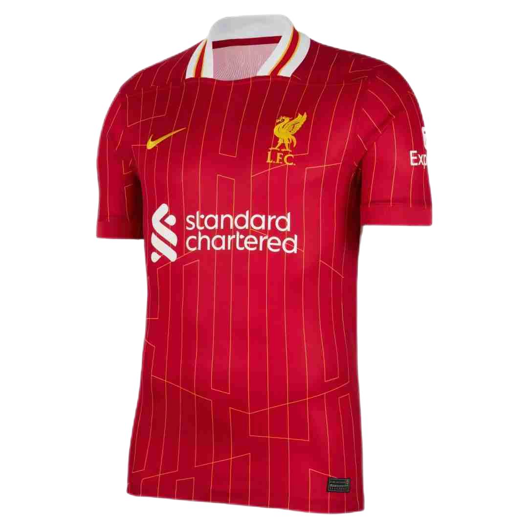 Liverpool Home Jersey 2024/2025 - CHAMPIONS 24/25 & Gold Trophy