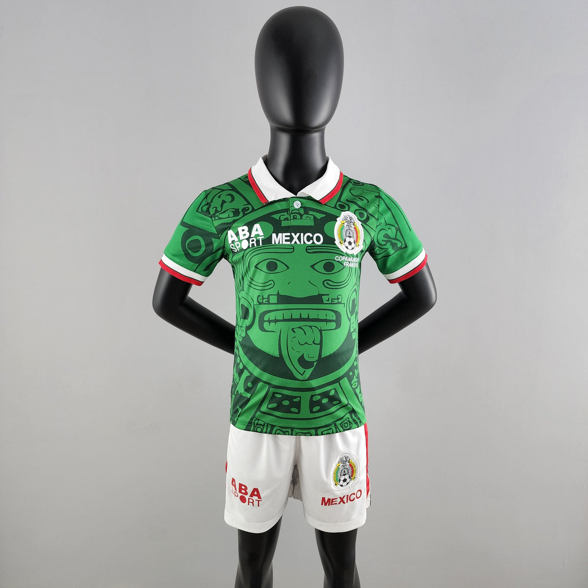 MEXICO I 1998 (RETRO) CONJUNTO INFANTIL - Vitrine Futebolística