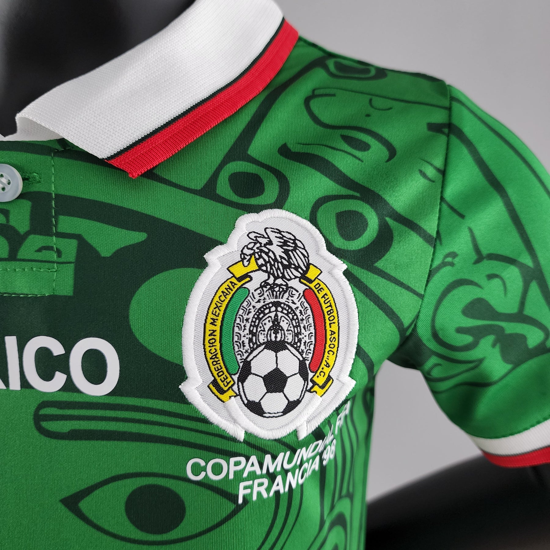 MEXICO I 1998 (RETRO) CONJUNTO INFANTIL - Vitrine Futebolística