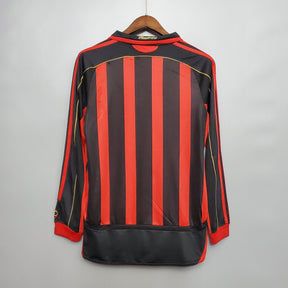 MILAN V 06/07 HOMBRE (RETRO) MANGA LARGA - Vitrine Futebolística