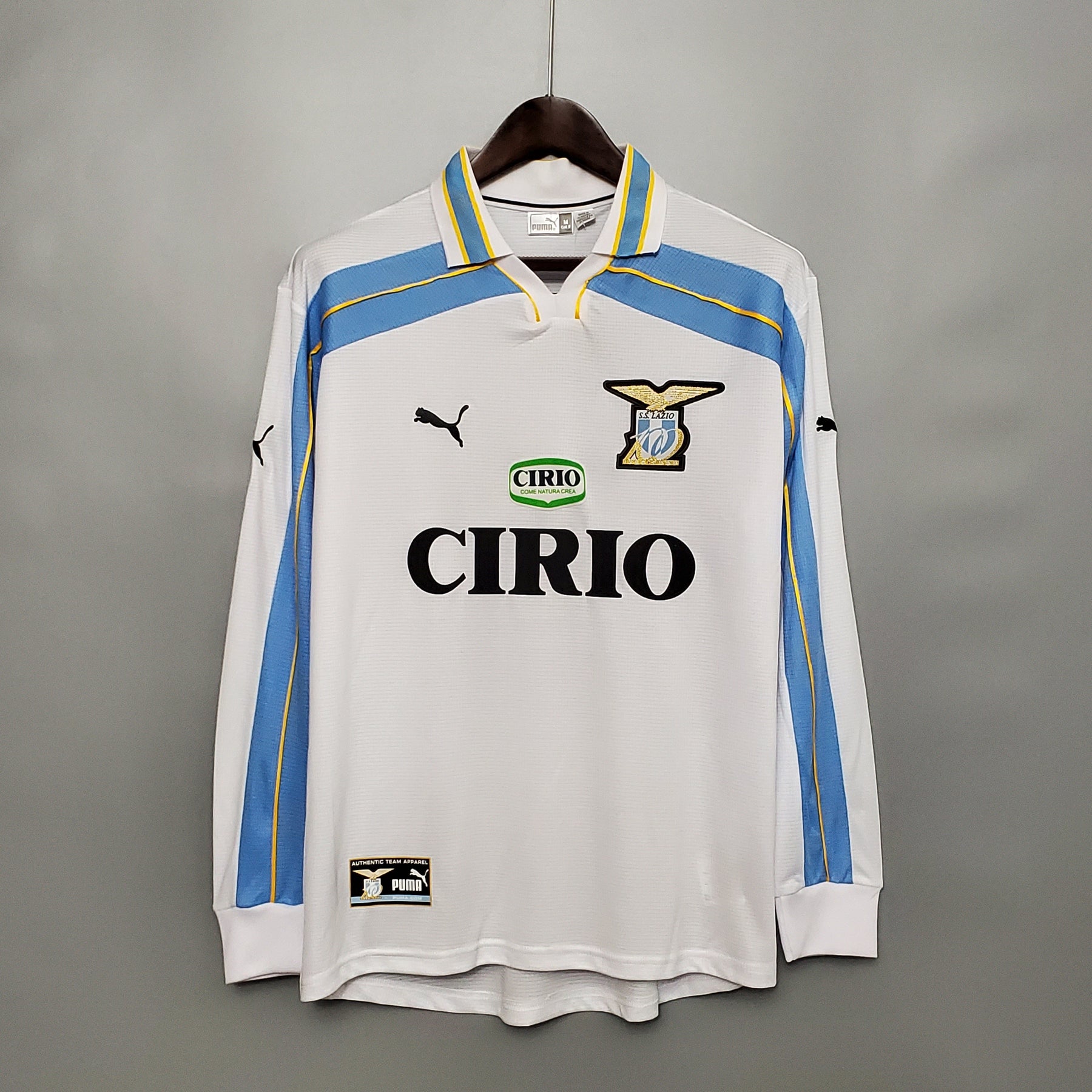 LAZIO III 00/01 HOMBRE (RETRO) MANGA LARGA - Vitrine Futebolística