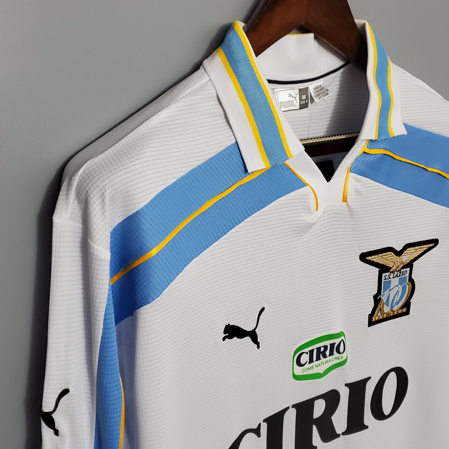 LAZIO III 00/01 HOMBRE (RETRO) MANGA LARGA - Vitrine Futebolística