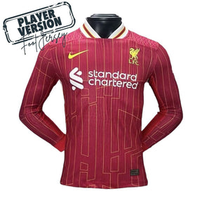 Liverpool Jugador Titular Camiseta 2024/2025 Long Sleeve
