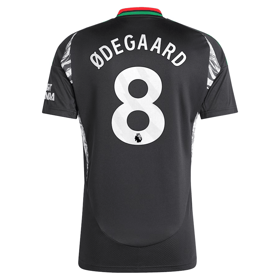 #8 Odegaard Camiseta Arsenal Visitante 2024/2025 - Black