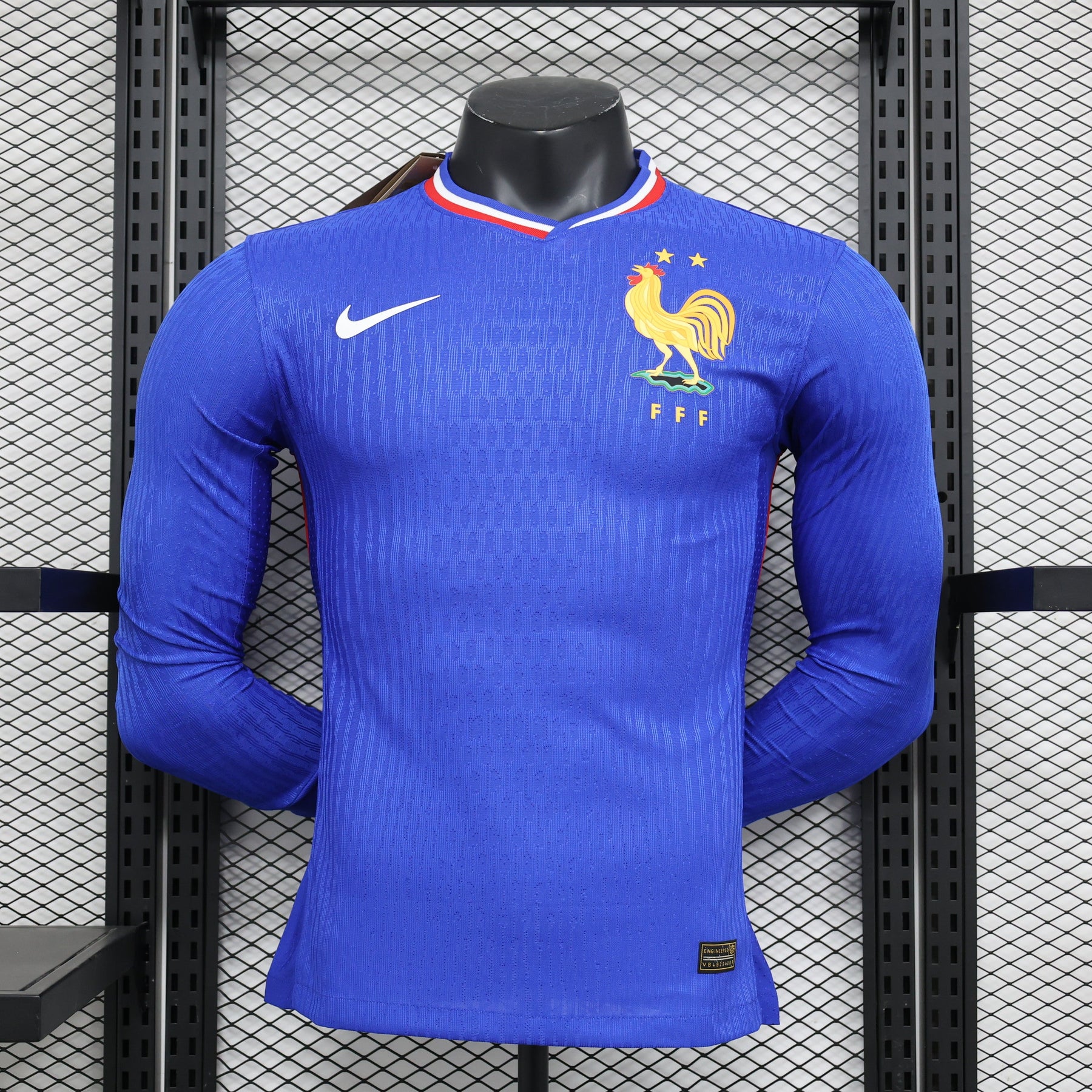 CAMISETA FRANCIA I MANGA LARGA EURO 2024 HOMBRE (VERSIÓN JUGADOR) - Vitrine Futebolística