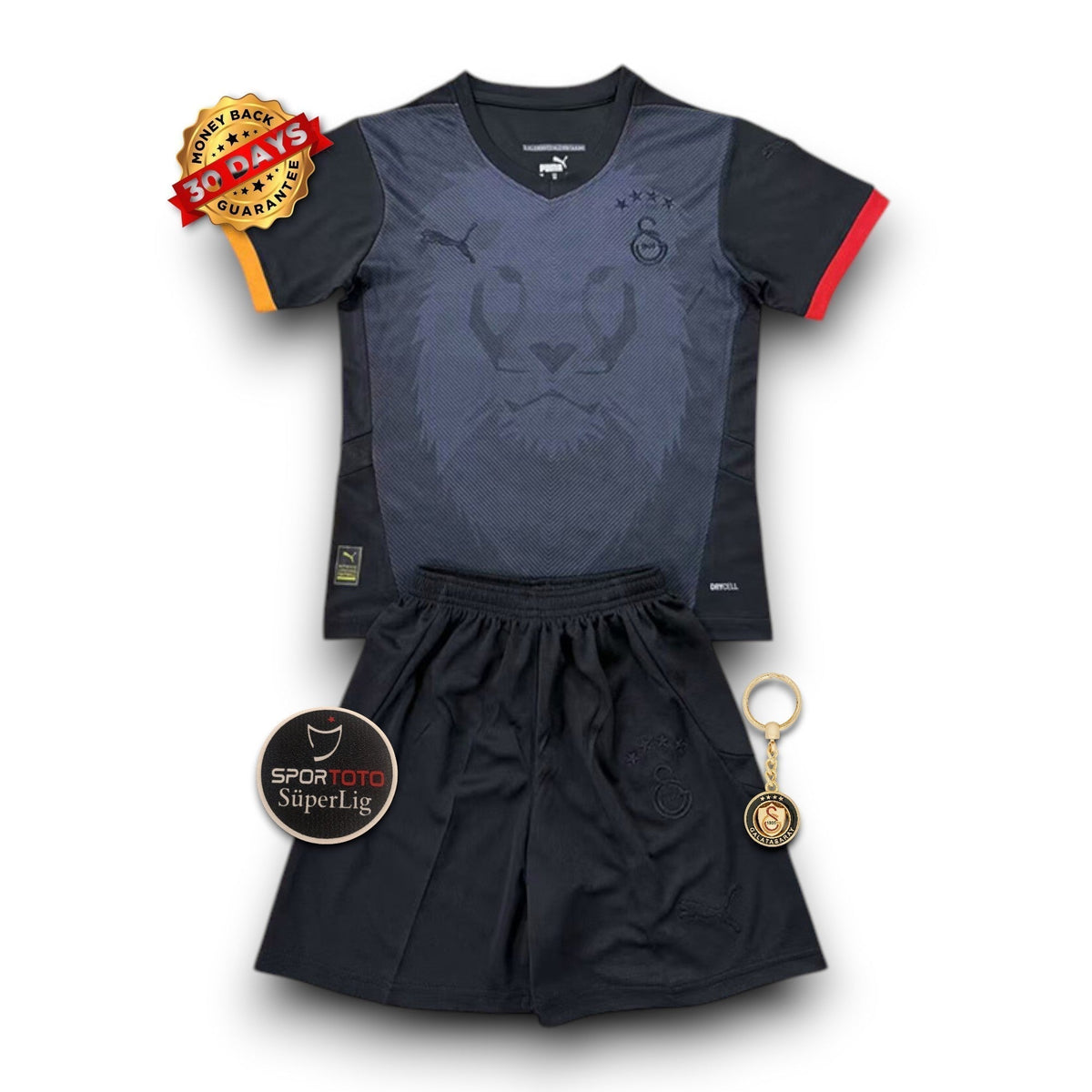 Kids Galatasaray Camiseta Black Kit 2025