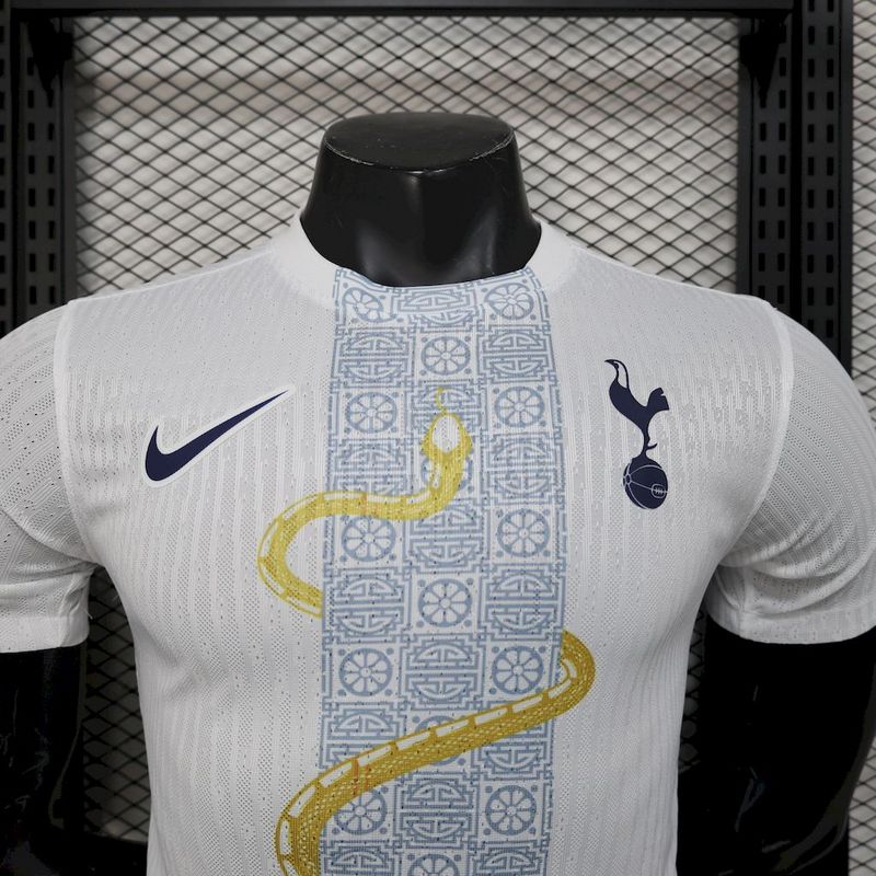 Tottenham Hotspur Jugador Camiseta 2025 - White Gold Snake