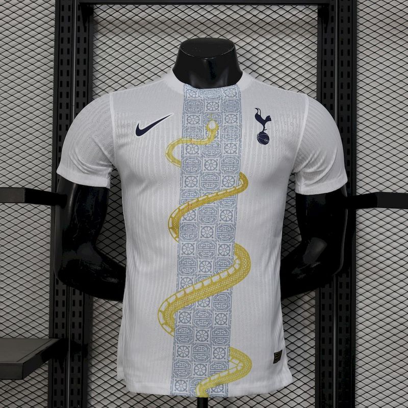 Tottenham Hotspur Jugador Camiseta 2025 - White Gold Snake