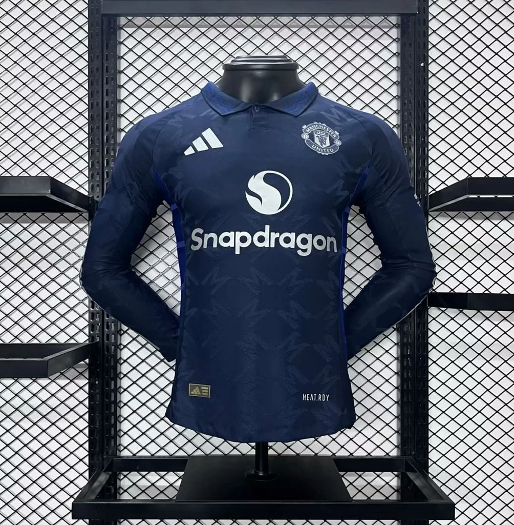 Manchester United Jugador Visitante Camiseta 2024/2025 Long Sleeve