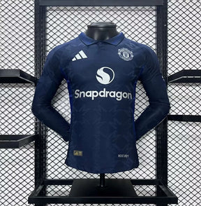 Manchester United Jugador Visitante Camiseta 2024/2025 Long Sleeve