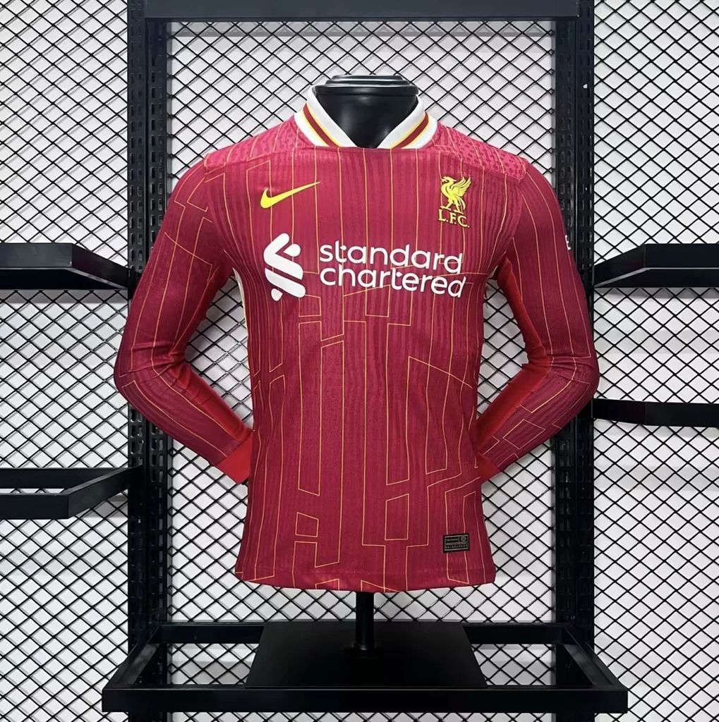 Liverpool Jugador Titular Camiseta 2024/2025 Long Sleeve