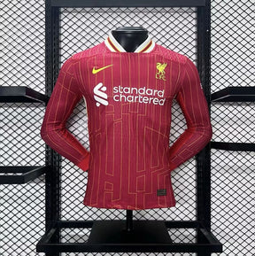 Liverpool Jugador Titular Camiseta 2024/2025 Long Sleeve