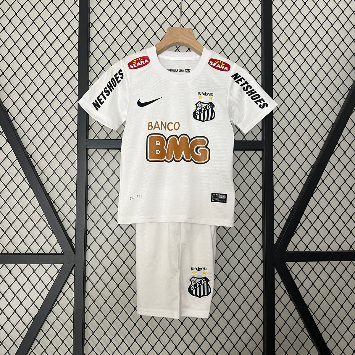 CAMISETA SANTOS I 11/12 CONJUNTO INFANTIL (RETRO) - Vitrine Futebolística