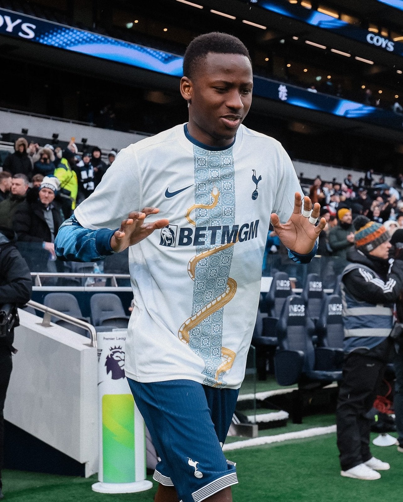 Tottenham Hotspur Jugador Camiseta 2025 - White Gold Snake