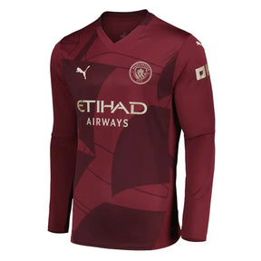 #10 Grealish Manchester City Tercera Camiseta 2024/2025 Long Sleeve