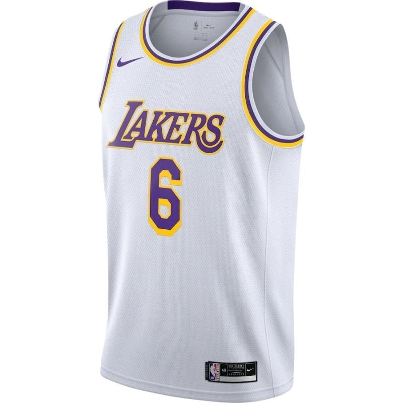 Camiseta NBA - Los Angeles Lakers - LeBron James #6 2021/22 Jugador - Amarillo